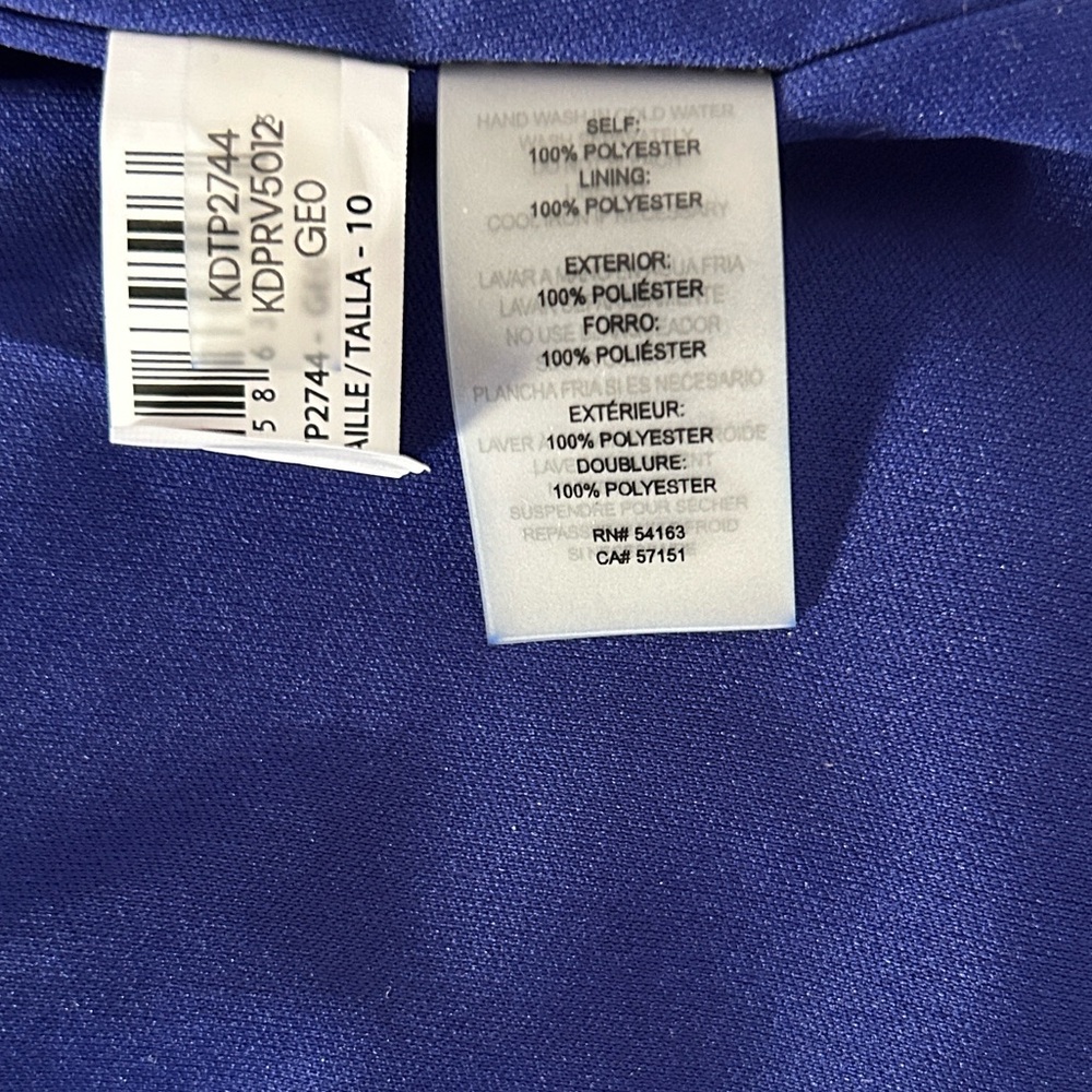 NWOT Kensie Geometric A-Line Midi Skirt in Pink and Blue - Picture 12 of 12